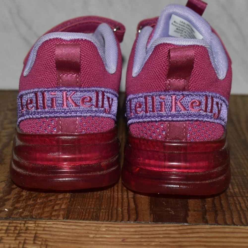 Lelli Kelly Sneakers Athletic Shoes Stars Hook and Loop Purple Size 35 - Picture 5 of 6